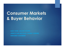 Consumer Markets & Buyer Behavior