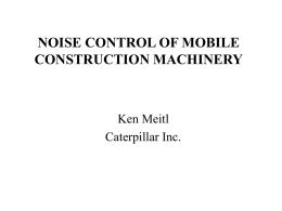 Heavy Mobile Equipment Noise - MSHA Part 62