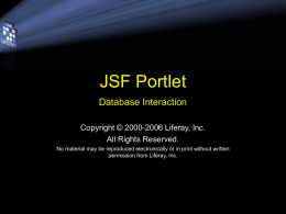 JSF DB Interaction