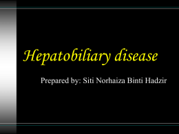Hepatobiliary disease
