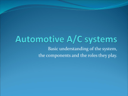 Automotive A/C systems