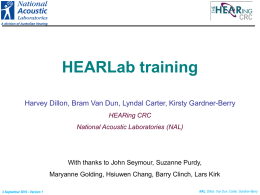 HEARLab training - Frye Electronics, Inc.
