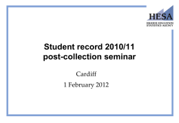 EMS Record Review 2012/13 - Higher Education Statistics Agency