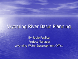 Wyoming River Basin Planning