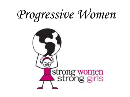 Progressive Women - Pullman Education Portal
