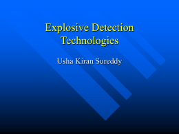 Explosive Detection Technologies