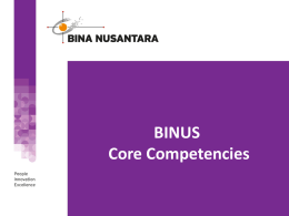 Binus Core Competencies