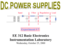 Power Supplies - University at Buffalo