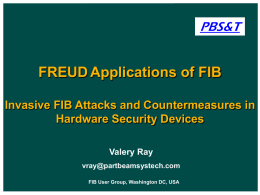 FREUD Applications of FIB
