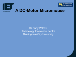 A DC- Motor Micromouse