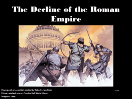 The Decline of the Roman Empire