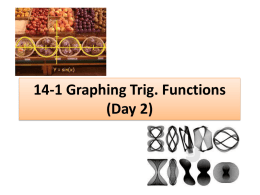 14-1 Graphing Trig. Functions (Day 2)
