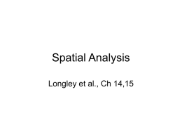 Spatial Analysis - UC Santa Barbara Geography