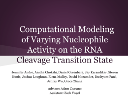 Computational Modeling of Varying Nucleophile Activity on