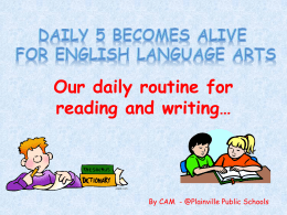 Daily 5 for English Language Arts