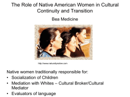 The Role of Native American Women in Cultural Continuity