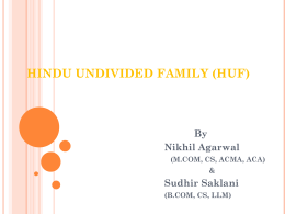 Hindu Undivided Family - ICSI Knowledge Portal