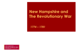 N.H. and the Revolutionary War