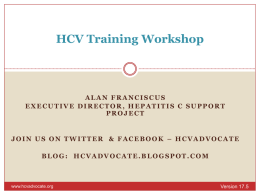 HCV Training Workshop