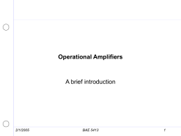 Operational Amplifiers - Agricultural engineering