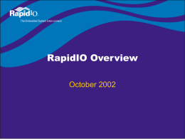 RapidIO Futures - Ecma International