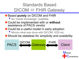 Standards Based DICOM FHIR Gateway