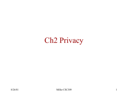 Ch2 Privacy - University of Southern Mississippi