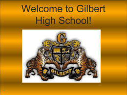 SENIOR REGISTRATION - Gilbert Public Schools