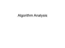 Algorithms - Mount Holyoke College