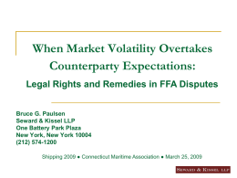When Market Volatility Overtakes Counterparty Expectations: