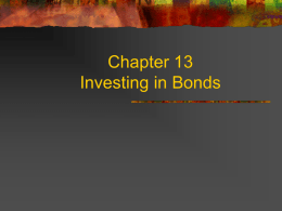 Chapter 13 Investing in Bonds
