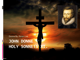 John Donne Holy Sonnets XI.