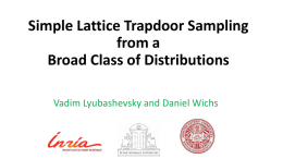 Simple Lattice Trapdoor Sampling from a Broad Class of
