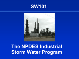 EPA’s Storm Water Program Training Course