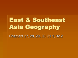 East & Southeast Asia Geography