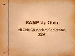 RAMP Up Ohio - Ohio School Counselor Association