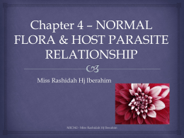 Chapter 2 – NORMAL FLORA