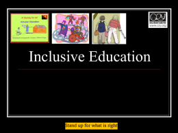 Inclusive Education - CRY America