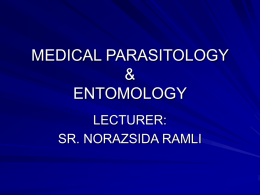 MEDICAL PARASITOLOGY & ENTOMOLOGY