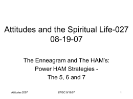 Attitudes and the Spiritual Life-021 07-22-07