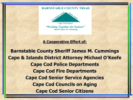 PowerPoint Presentation - Barnstable County Sheriff's Office