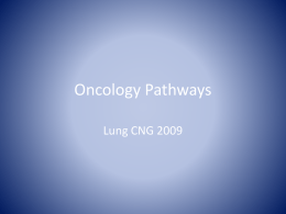 Oncology Pathways - Cheshire & Merseyside Strategic