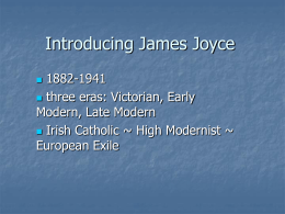 Introducing James Joyce - Washington and Lee University