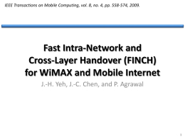 Fast Intra-Network and Cross-Layer Handover (FINCH) for