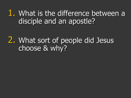 Who were the apostles?