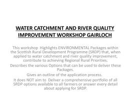 WATER CATCHMENT AND RIVER QUALITY IMPROVEMENT …