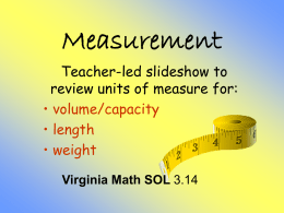 Measurement - Math Journeys