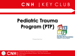 Pediatric Trauma Program (PTP)