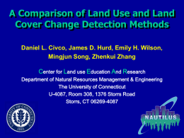 Change Detection - Center for Land Use Education and Research