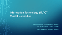 Information and communication technologies (ICT) Transfer